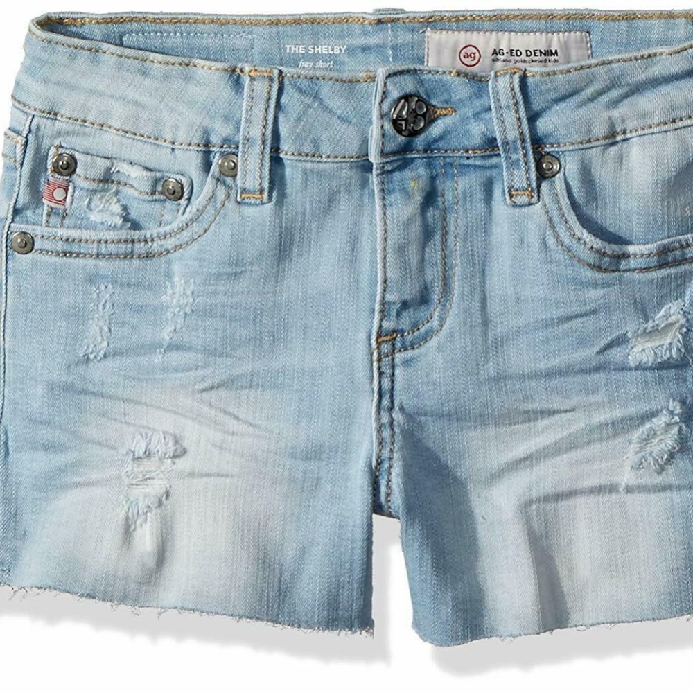 NWT $45  AG  THE SHELBY FRAY SHORT 12 M GIRLS - Picture 4 of 8